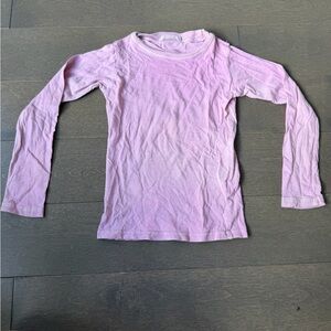 Girls' Long Sleeve Crewneck Top - Light Purple/Pink
